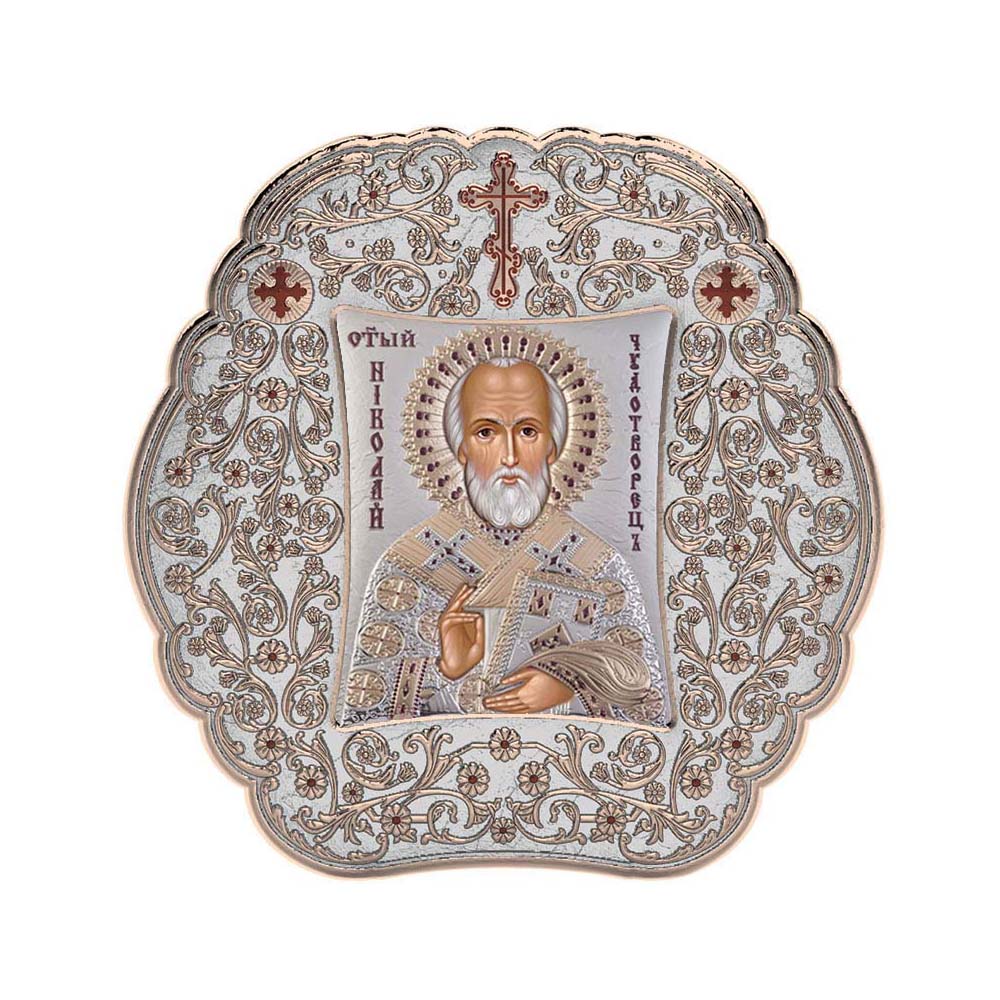Saint Nicholas with Classic Round Frame