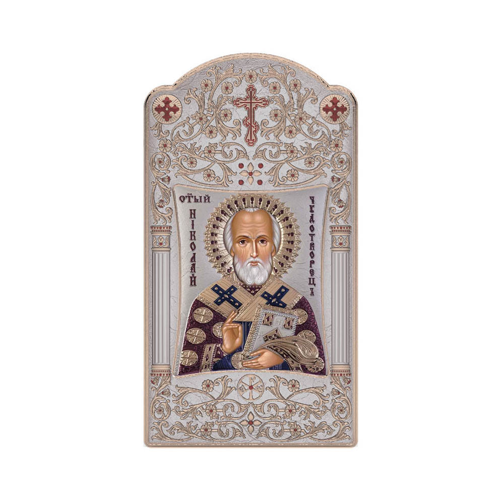 Αγιος Νικόλαος με Κλασικό Μακρόστενο Στεφάνι