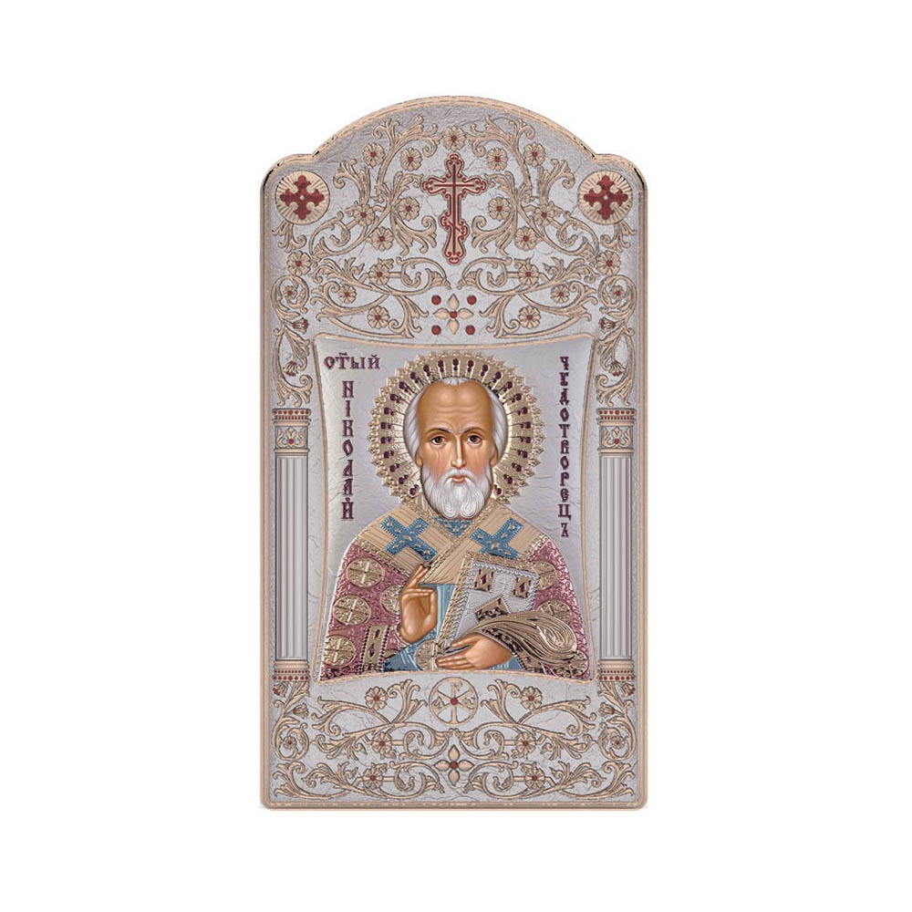 Αγιος Νικόλαος με Κλασικό Μακρόστενο Στεφάνι