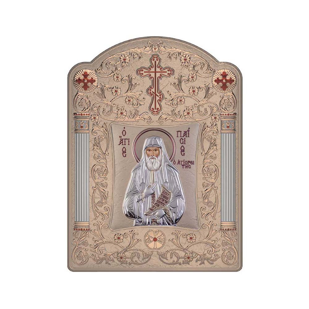 Saint Paisios with Classic Wide Frame