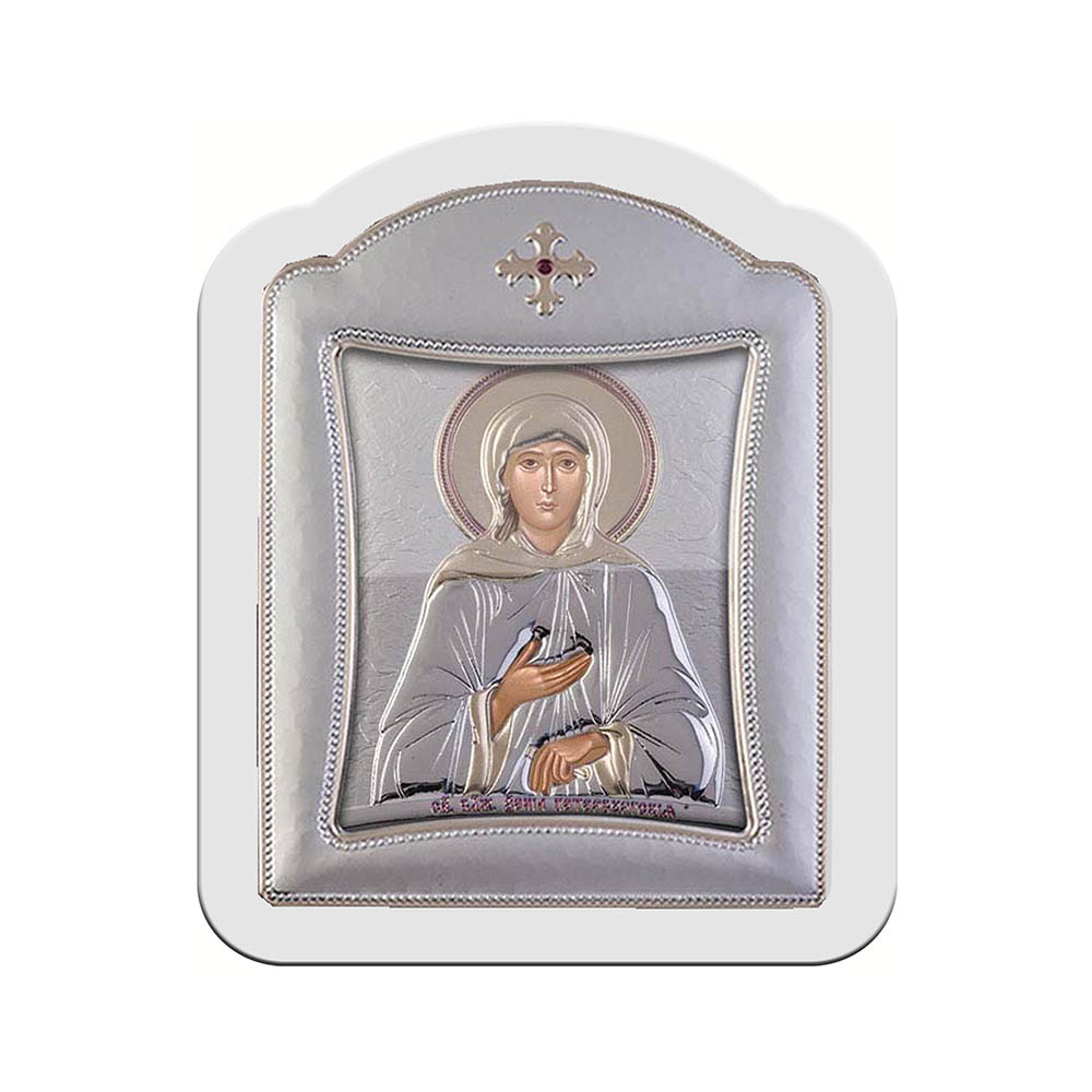Saint Xenia with Modern Frame and Glass