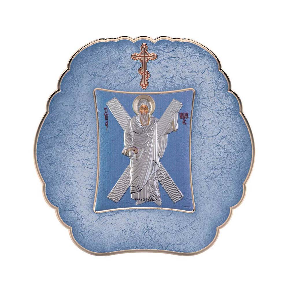 Saint Andrew with Modern Round Frame