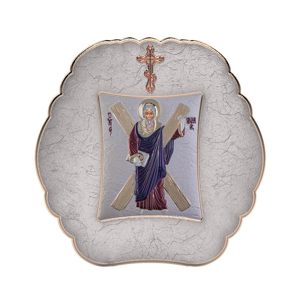 Saint Andrew with Modern Round Frame