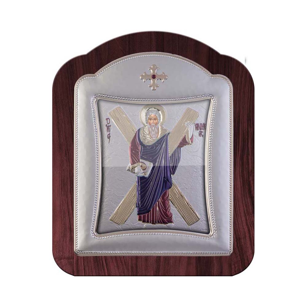 Saint Andrew with Modern Frame and Glass