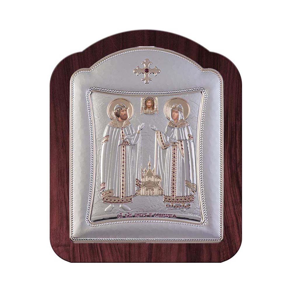 Saint Peter and Saint Evdokia with Modern Frame