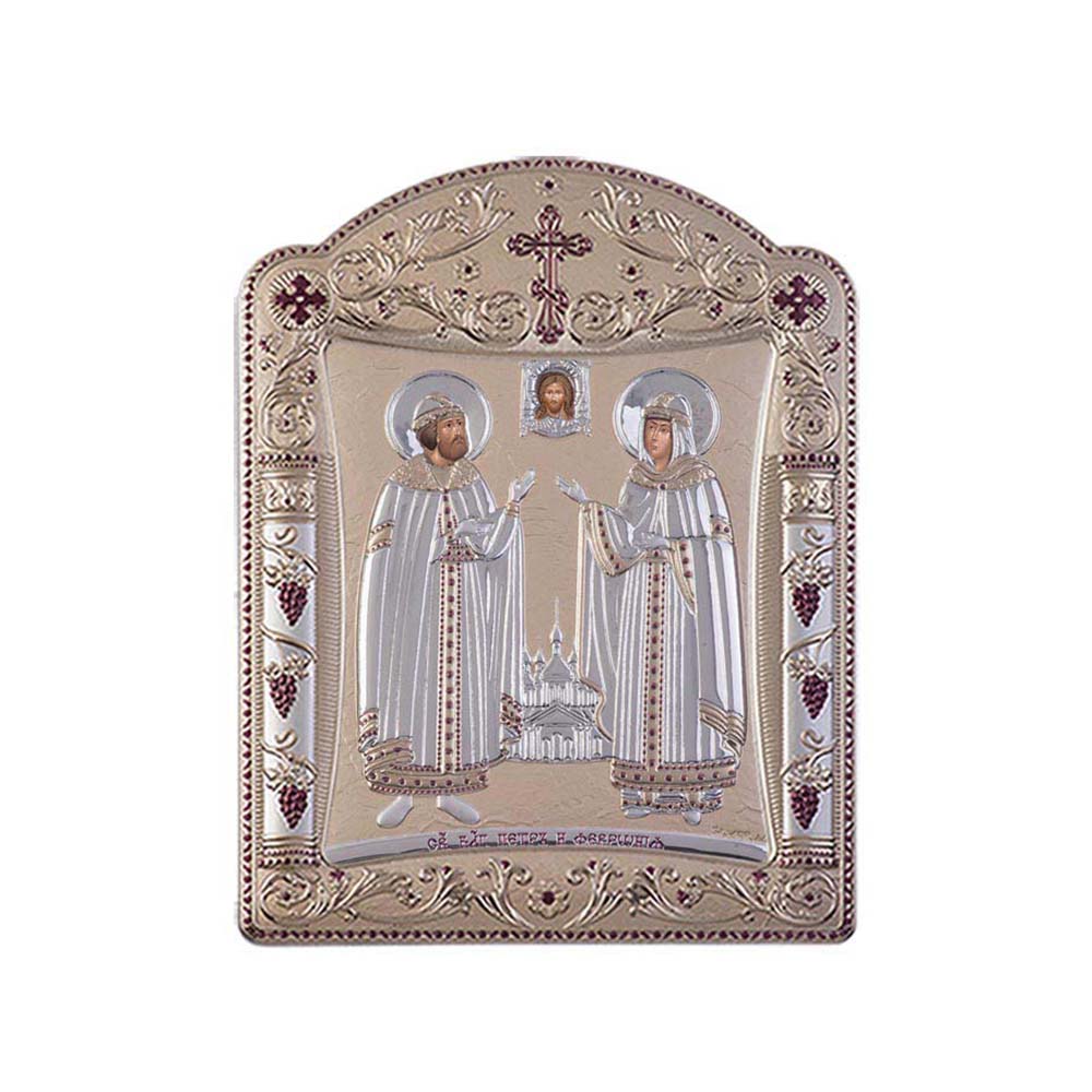 Saint Peter and Saint Evdokia with Classic Frame