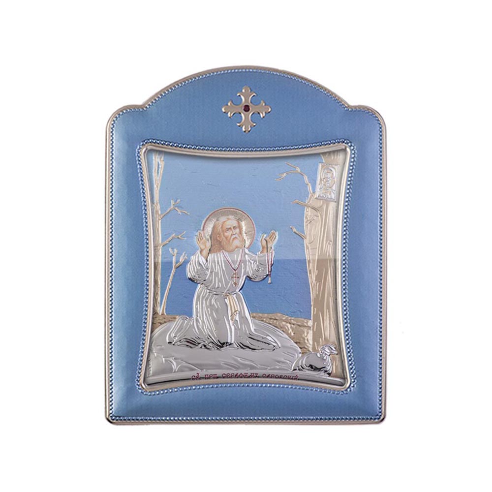 Saint Serapheim with Modern Frame and Glass