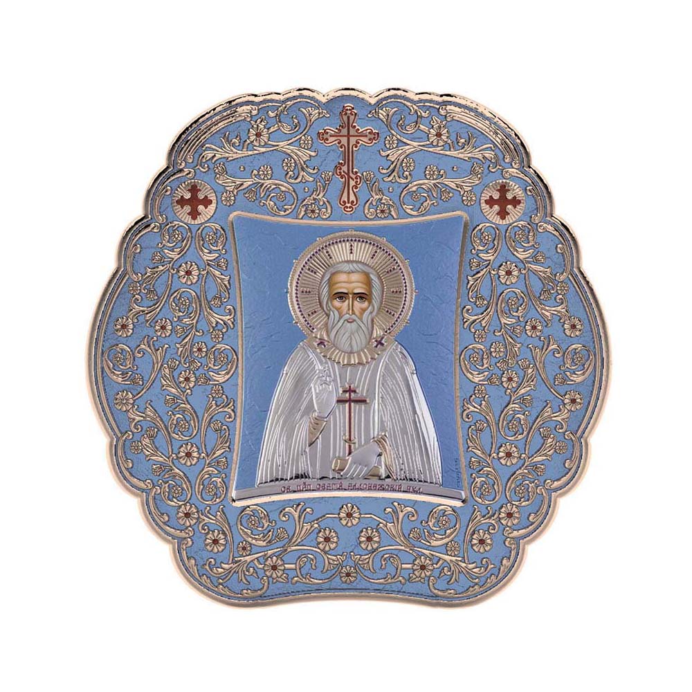 Saint Sergios with Classic Round Frame