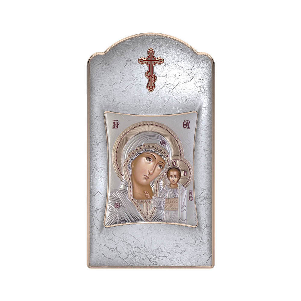 Virgin Mary Of Kazan with Modern Long Frame