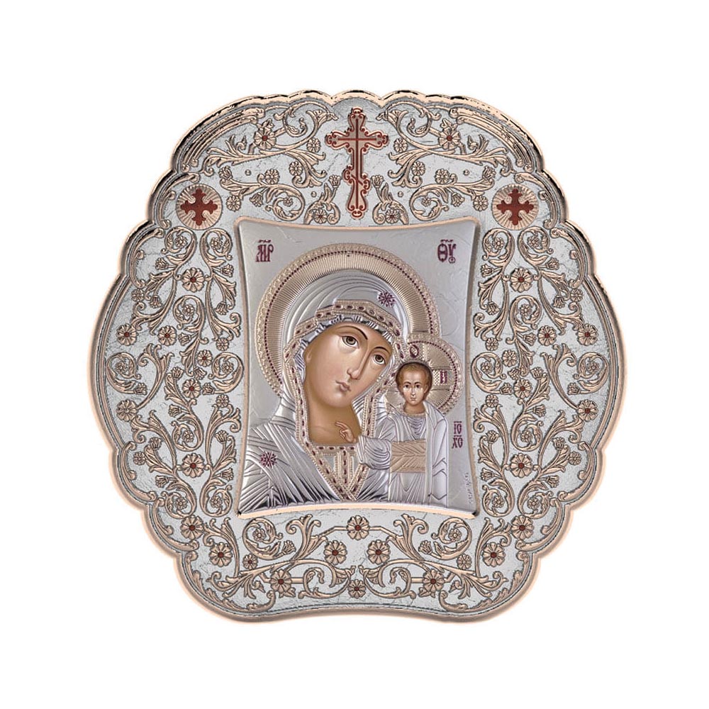 Virgin Mary Of Kazan with Classic Round Frame