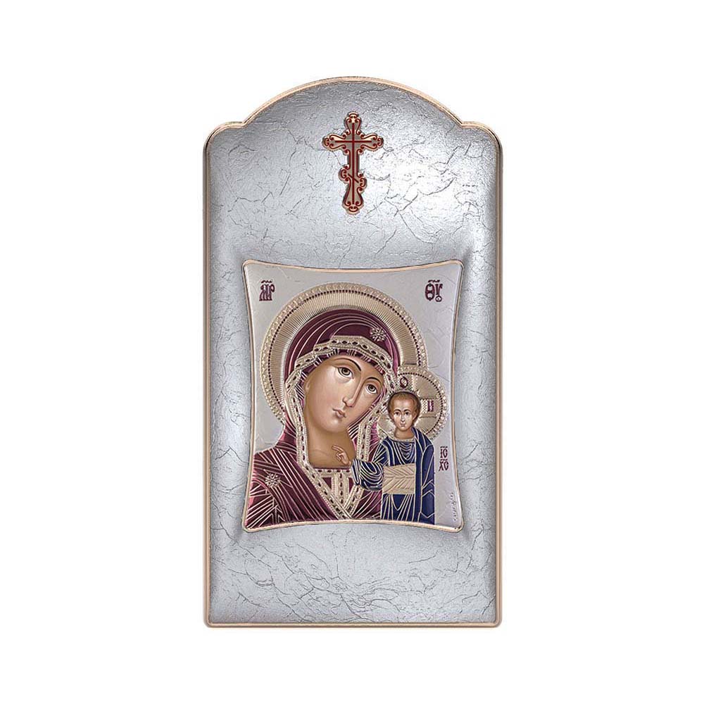 Virgin Mary Of Kazan with Modern Long Frame