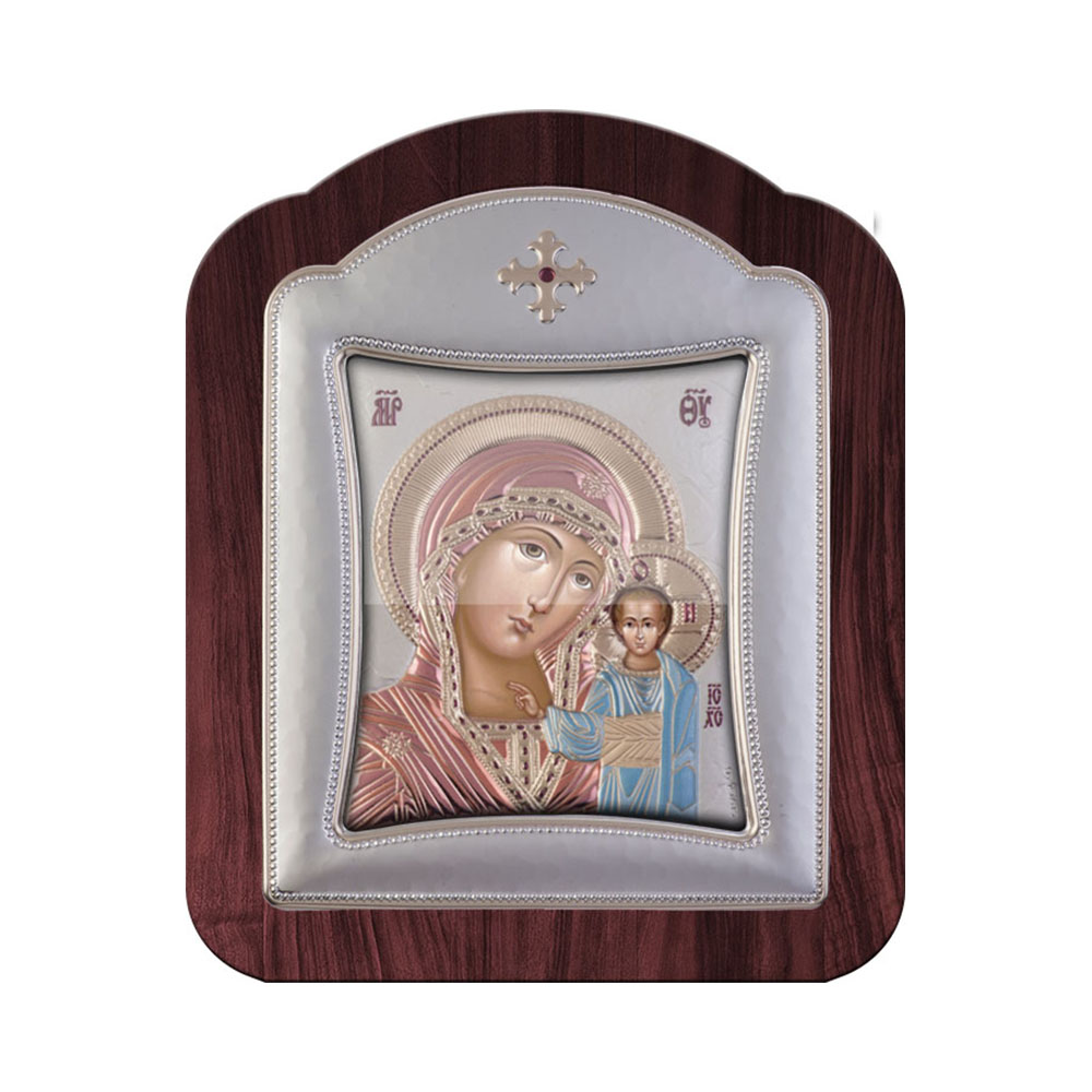 Virgin Mary Of Kazan with Modern Frame and Glass