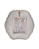 Saint Spyridon and Saint Nicholas with Modern Round Frame
