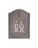Αγιος Σπυρίδων και Άγιος Νικόλαος με Μοντέρνο Φαρδύ Στεφάνι