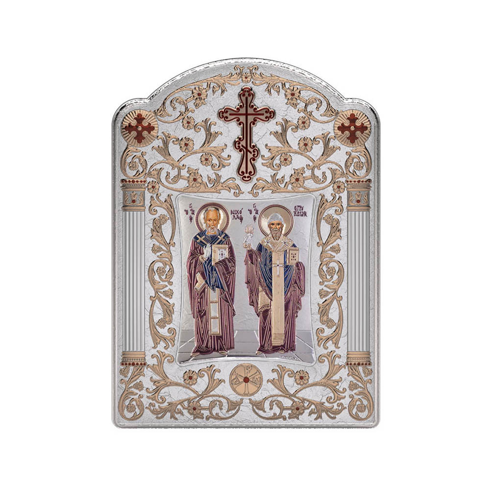 Αγιος Σπυρίδων και Άγιος Νικόλαος με Κλασικό Φαρδύ Στεφάνι