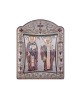 Αγιος Σπυρίδων και Άγιος Νικόλαος με Κλασικό Κανονικό Στεφάνι και Τζάμι