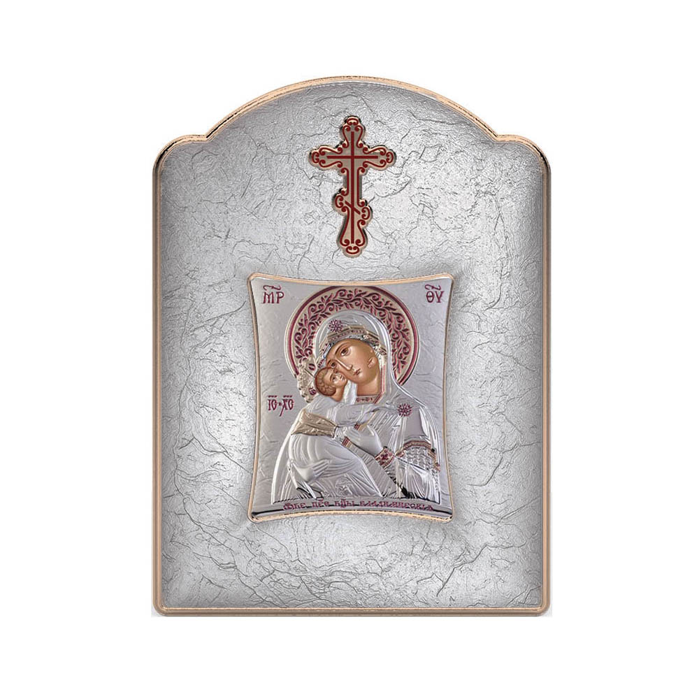 Virgin Mary of Vladimir with Modern Wide Frame