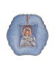 Virgin Mary of Vladimir with Modern Round Frame