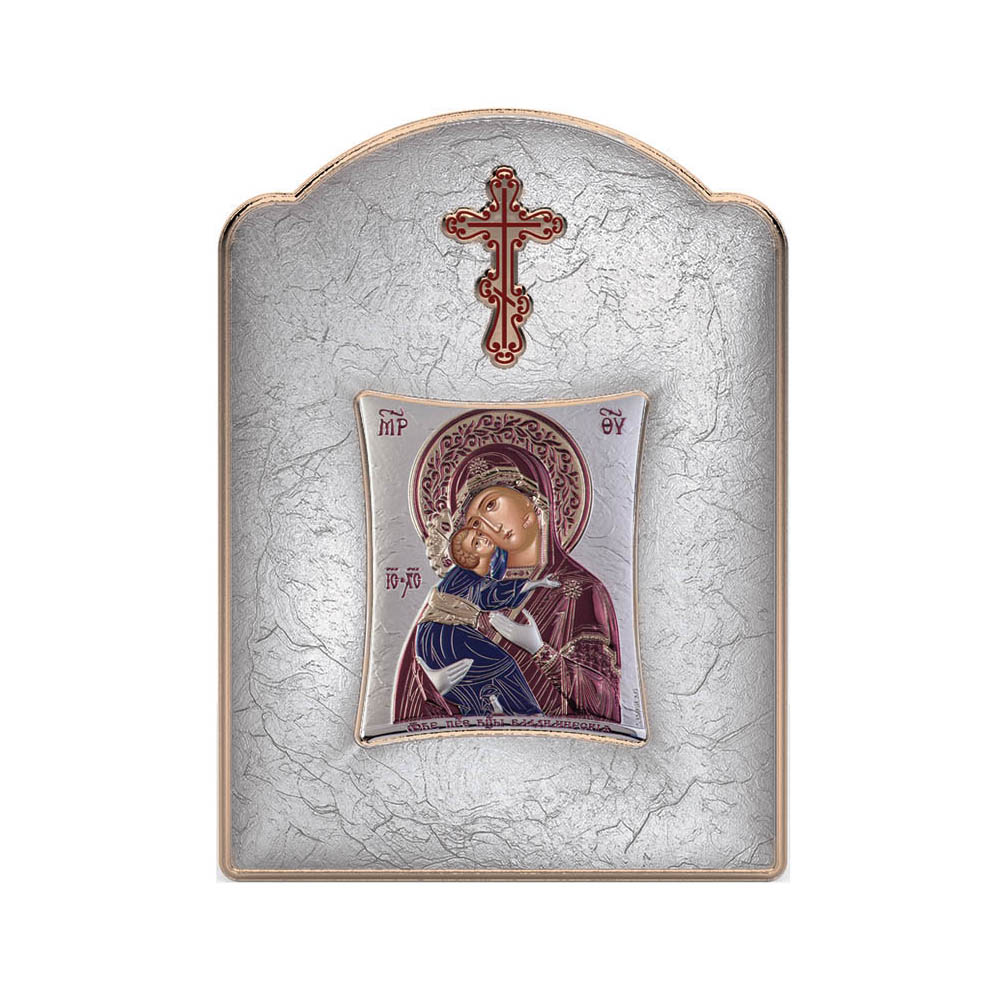 Virgin Mary of Vladimir with Modern Wide Frame