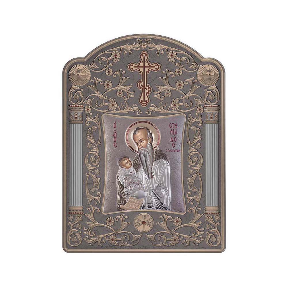 Saint Stylianos with Classic Wide Frame