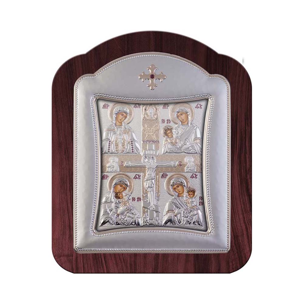 The maternity of the Blessed Virgin Mary with Modern Frame and Glass