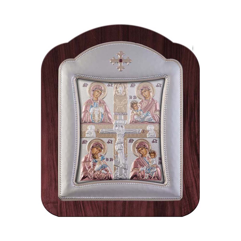 The maternity of the Blessed Virgin Mary with Modern Frame and Glass