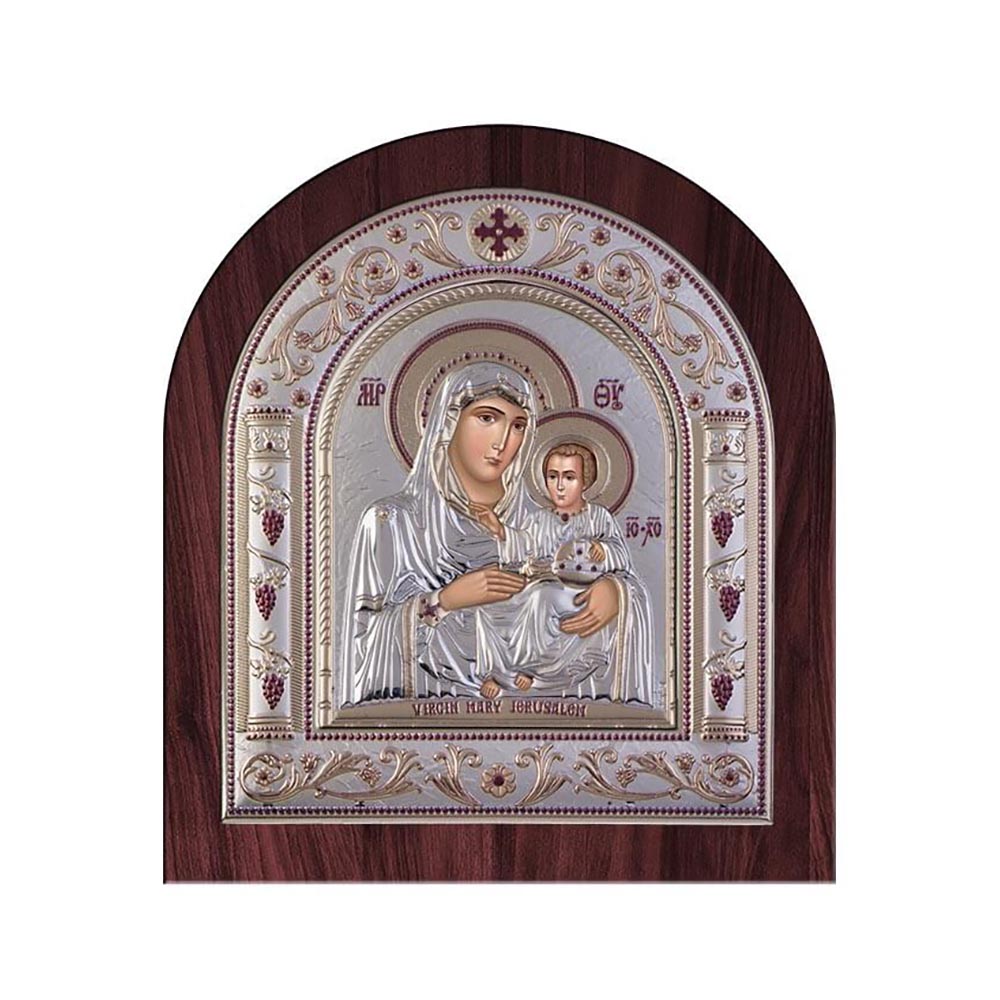 Παναγία Ιεροσολυμίτισσα με Κλασικό Κανονικό Στεφάνι