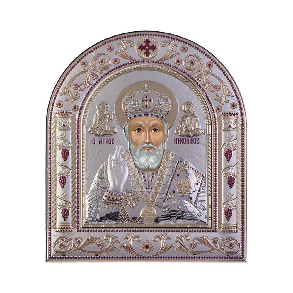 Αγιος Νικόλαος με Κλασικό Κανονικό Στεφάνι