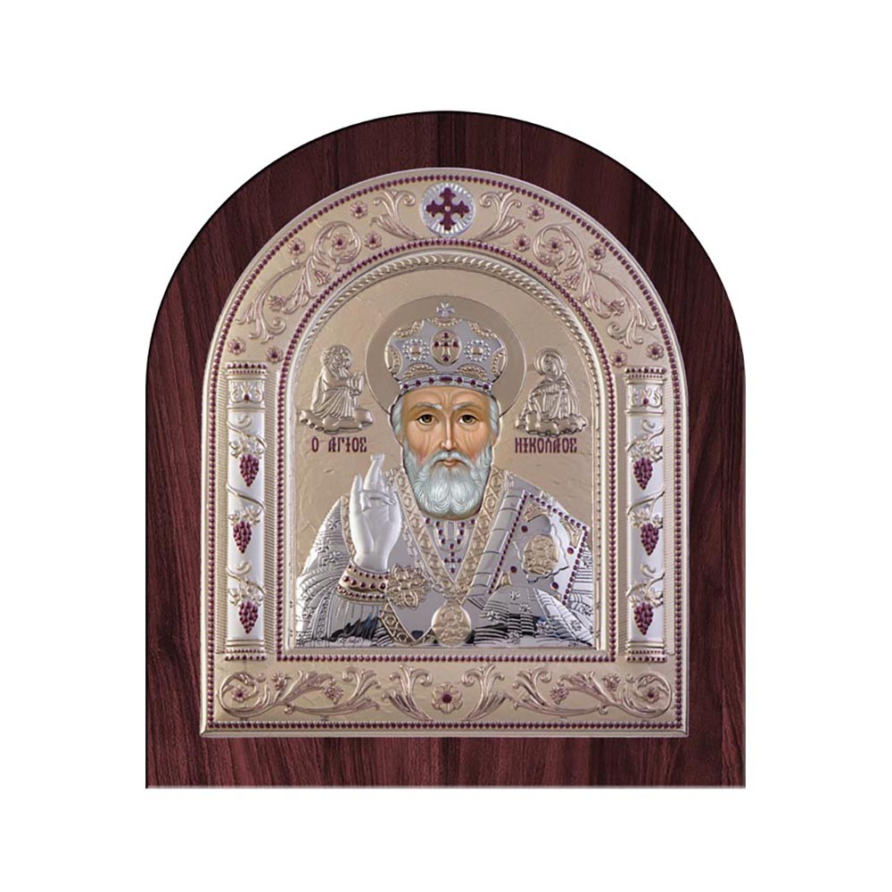 Αγιος Νικόλαος με Κλασικό Κανονικό Στεφάνι