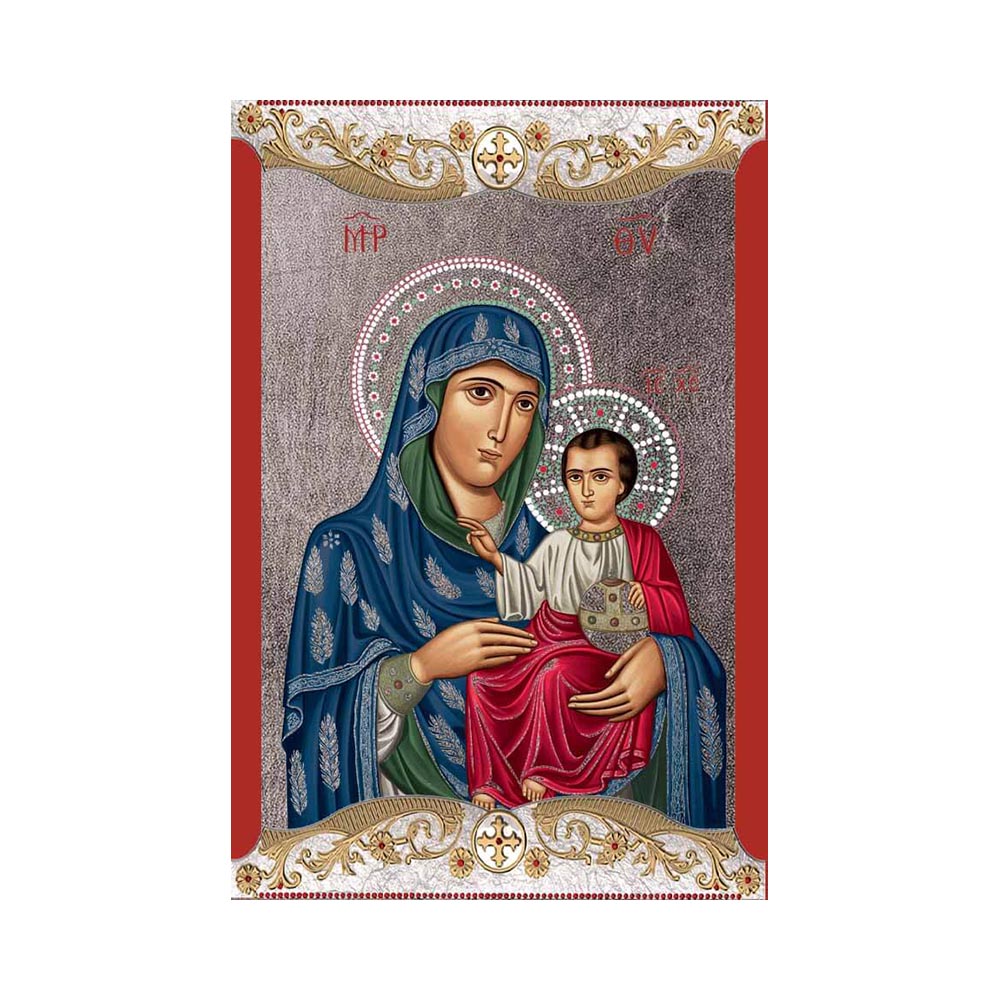 Virgin Mary Of Jerusalem with Vintage Frame