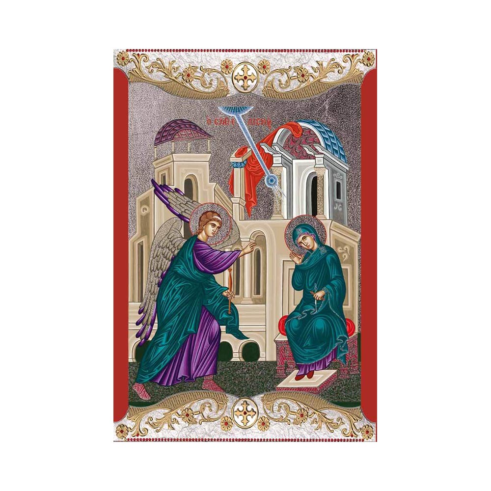 The Annunciation with Vintage Frame
