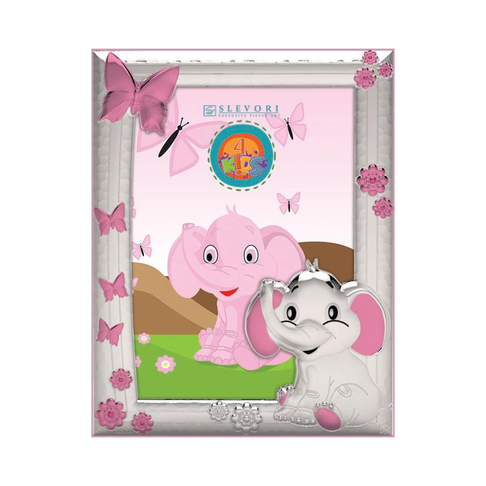 Children's elephant frame with butterfly