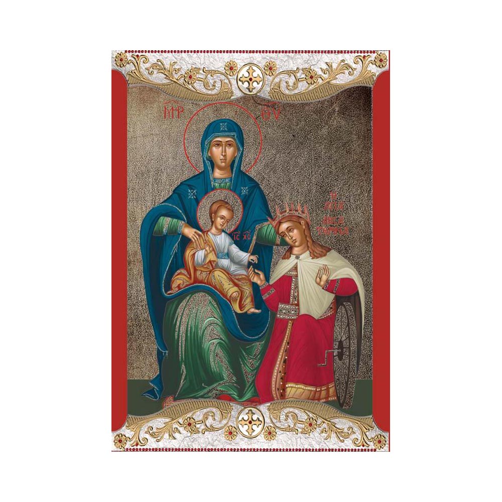 Αγία Αικατερίνη με Vingage Στεφάνι