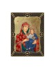 Virgin Mary Of Jerusalem with Grid Frame