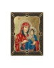 Virgin Mary Of Jerusalem with Grid Frame