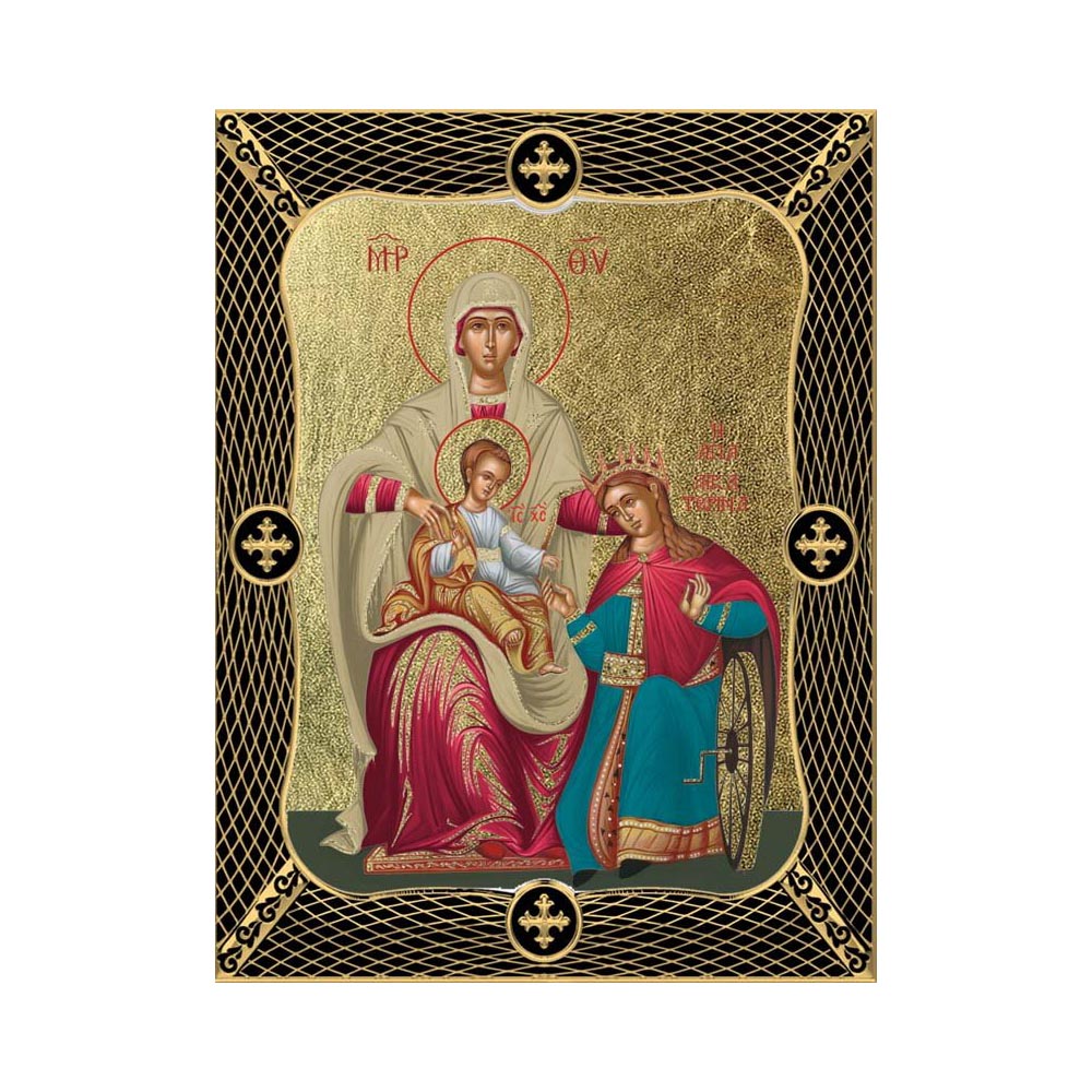 Saint Catherine with Grid Frame