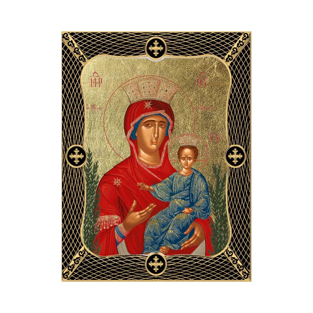 Virgin Mary Of Myrtle with Grid Frame