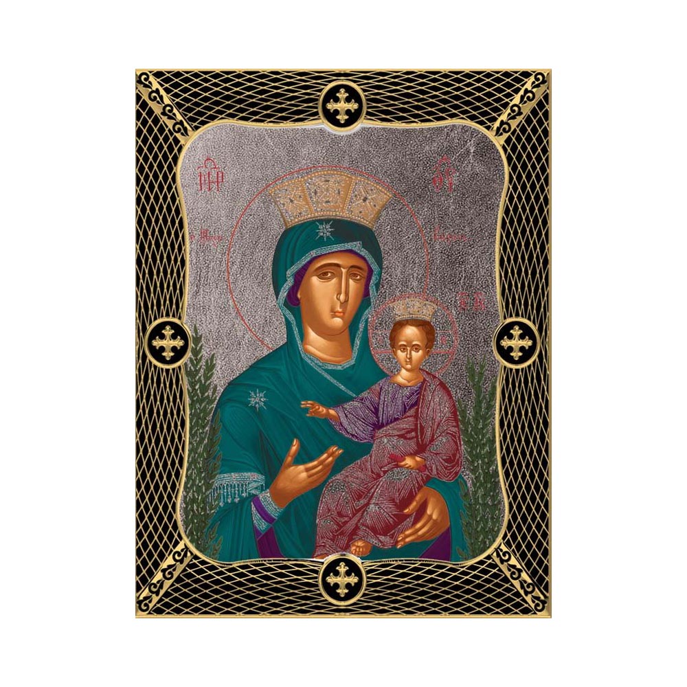 Virgin Mary Of Myrtle with Grid Frame