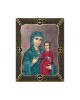 Virgin Mary Hodegetria with Grid Frame