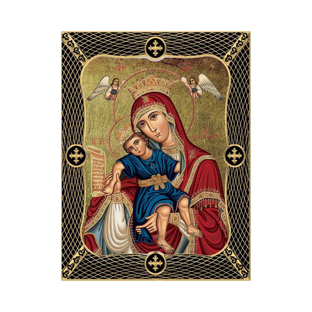 Virgin Mary of Kykos with Grid Frame