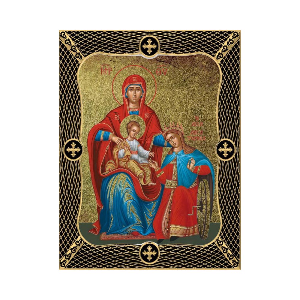 Αγία Αικατερίνη με Πλέγμα Στεφάνι