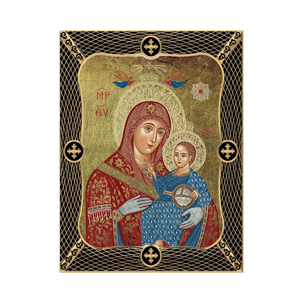 Virgin Mary from Bethlehem with Grid Frame