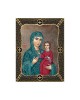 Virgin Mary Hodegetria with Grid Frame