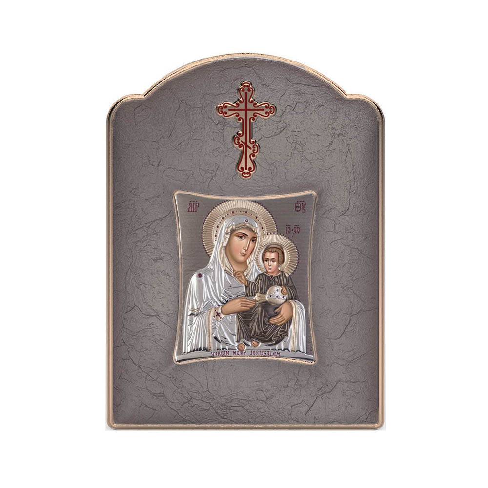 Virgin Mary Of Jerusalem with Modern Wide Frame