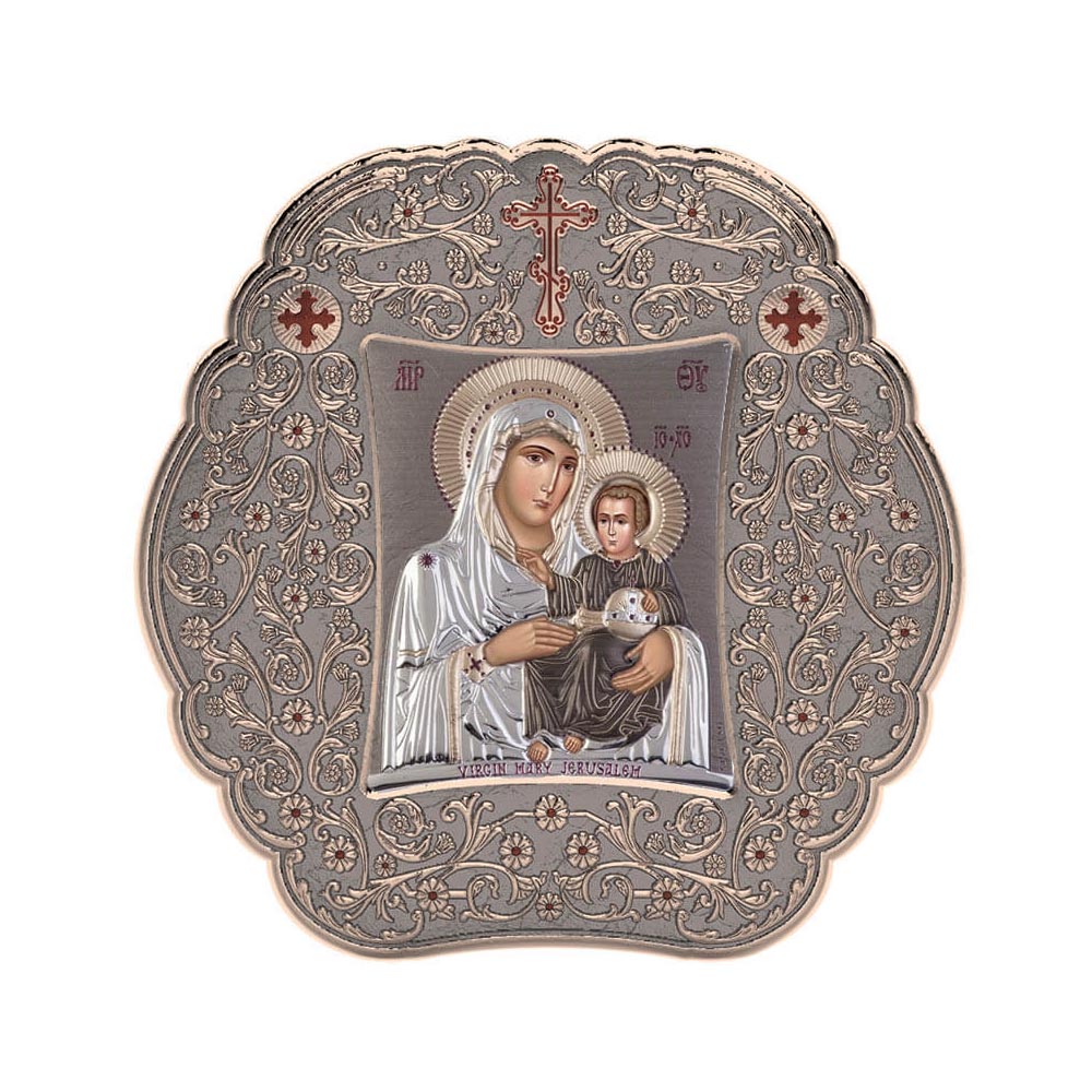 Virgin Mary Of Jerusalem with Classic Round Frame