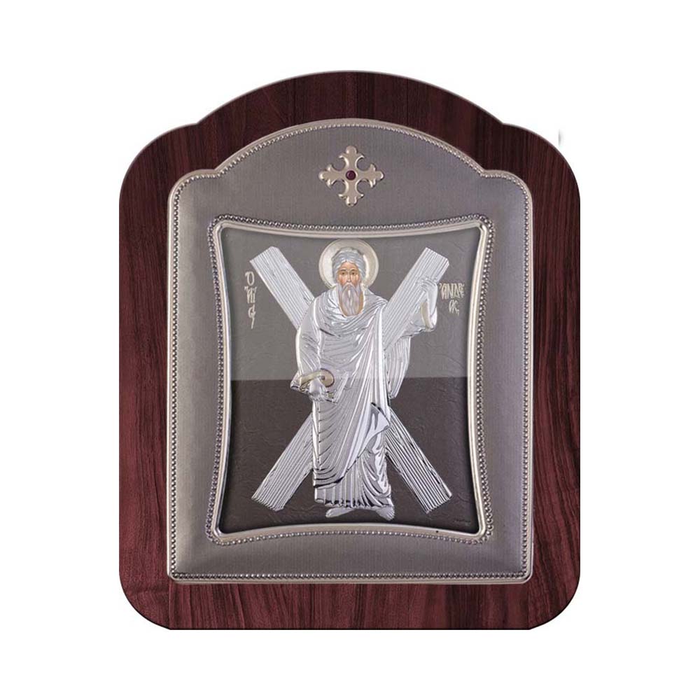 Saint Andrew with Modern Frame and Glass