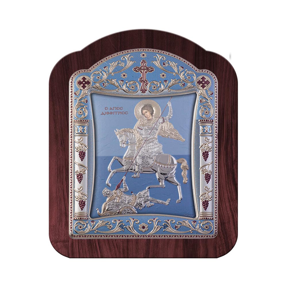 Saint Dimitrios with Classic Frame and Glass