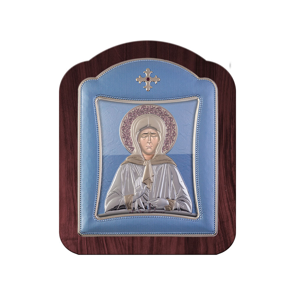 Saint Matrona with Modern Frame and Glass