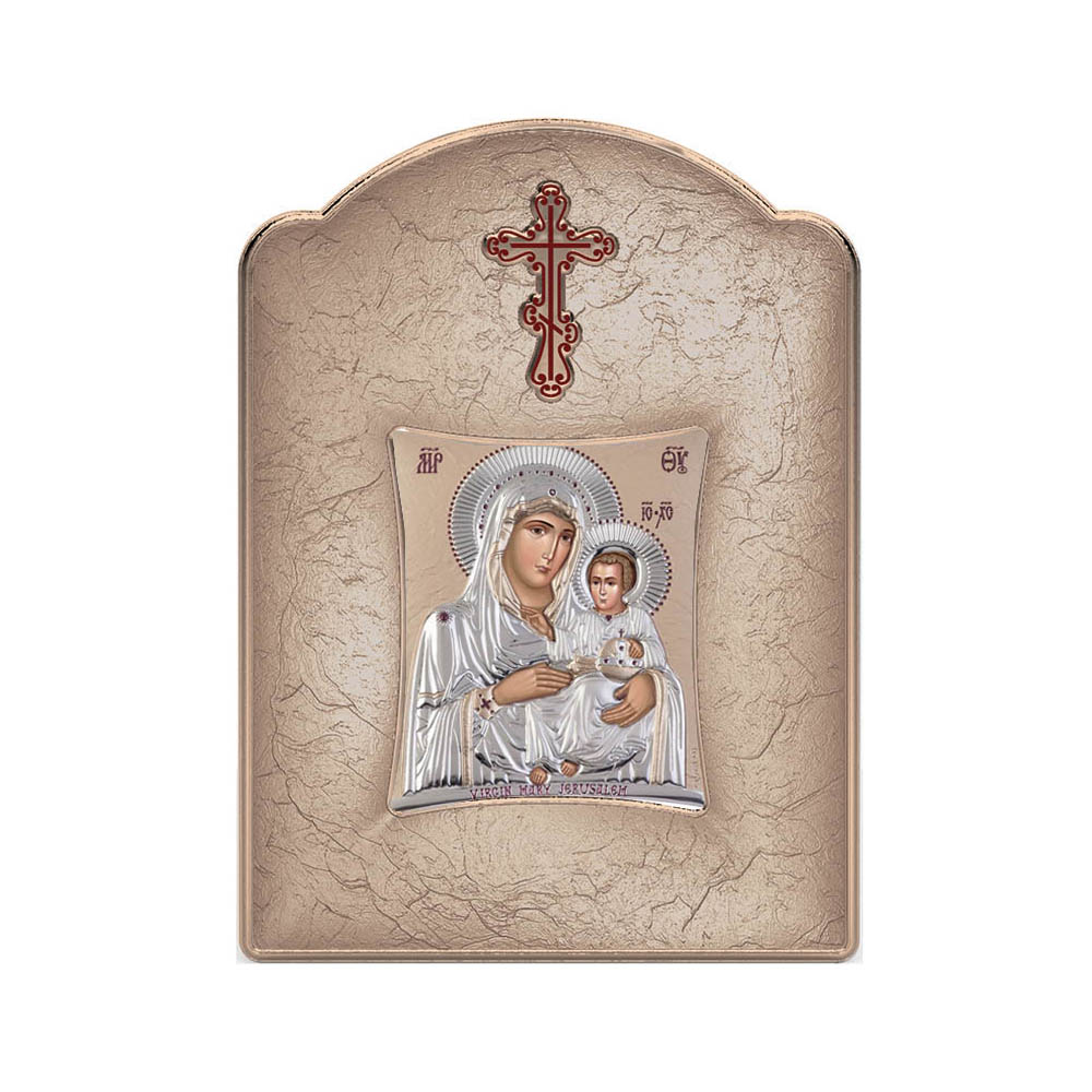 Virgin Mary Of Jerusalem with Modern Wide Frame