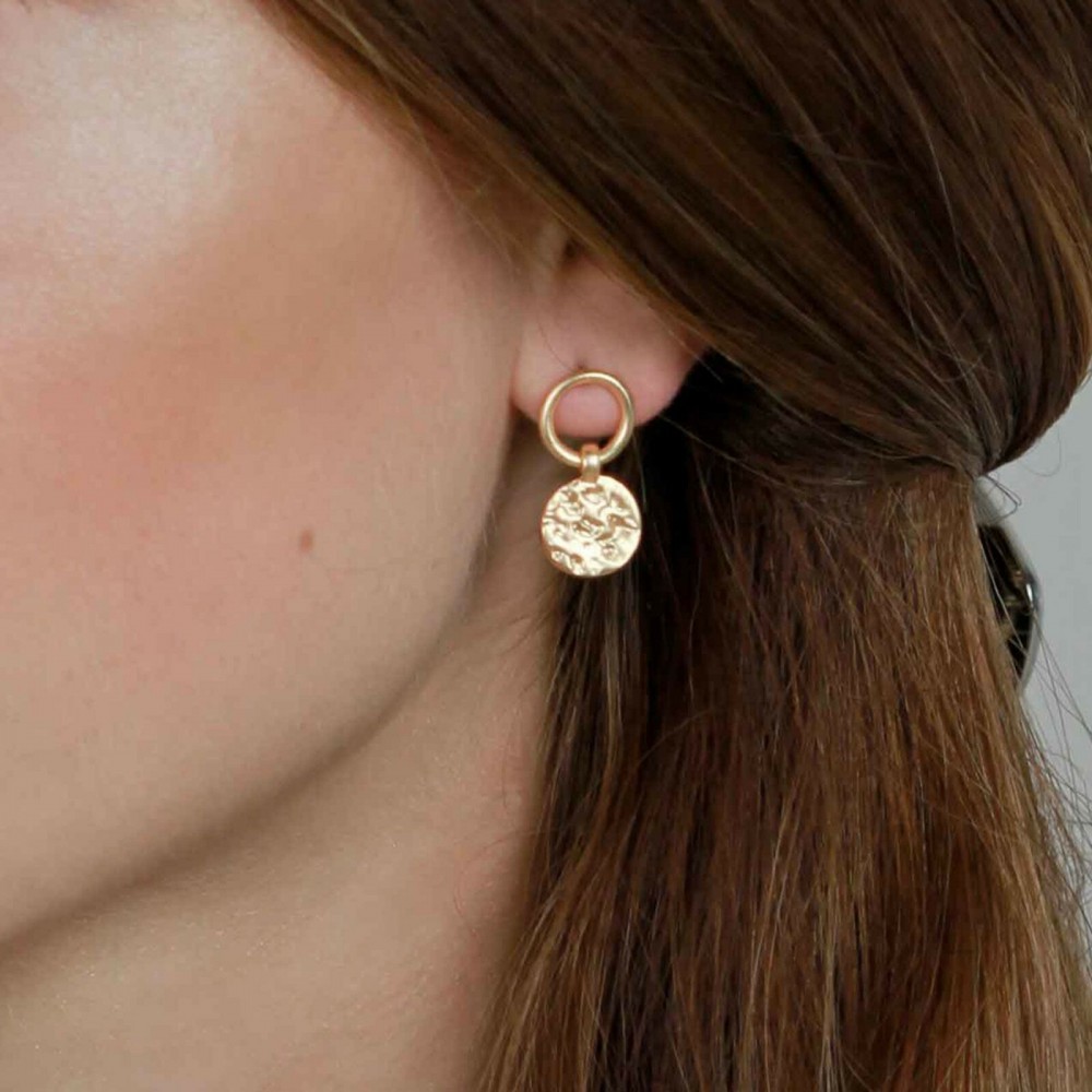 Amber Simple Earring Gold Plating
